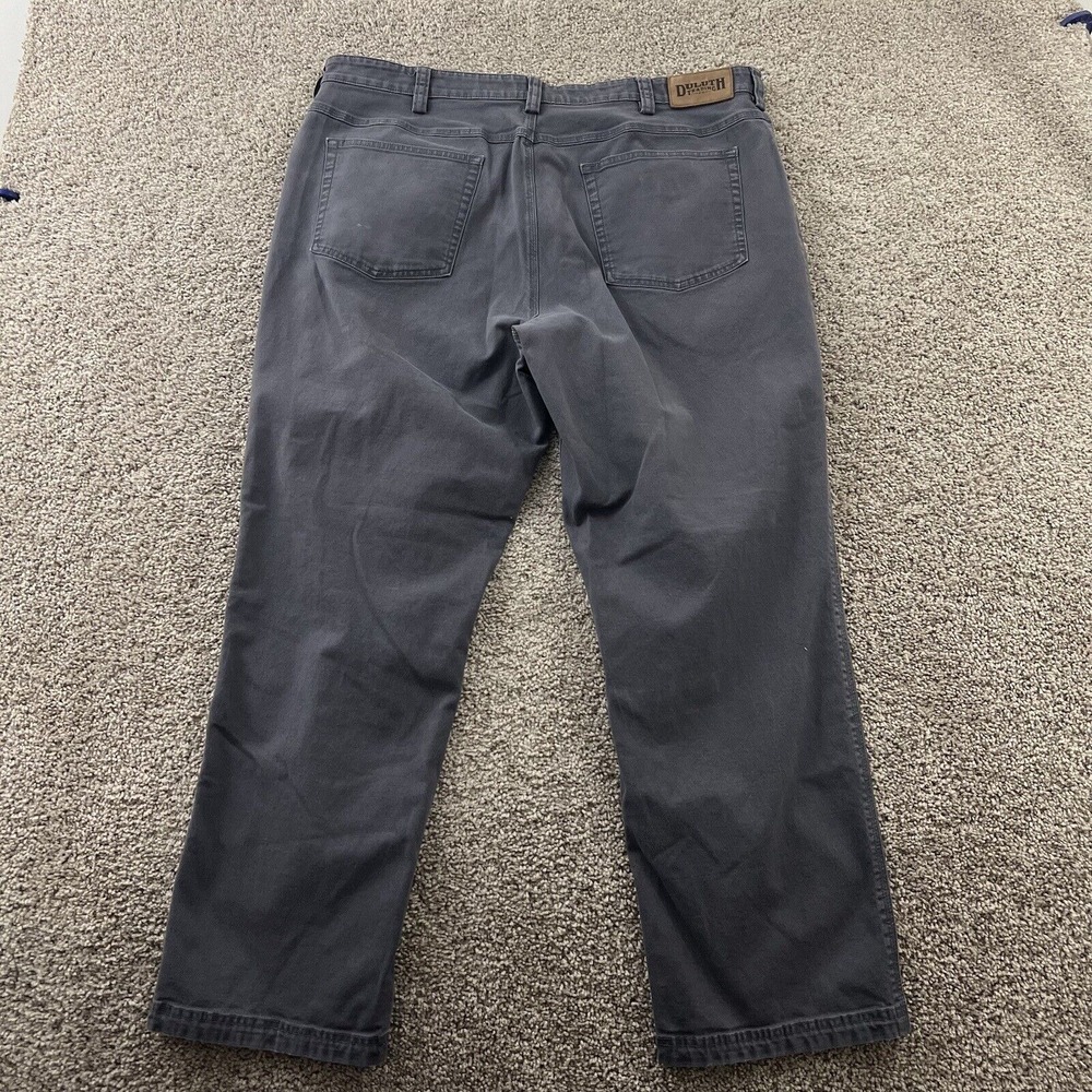 Duluth Trading Pant Men 40x30 Blue Gray Flex Fire Hose Workwear Heavy Duty 36x28 - Picture 13 of 16